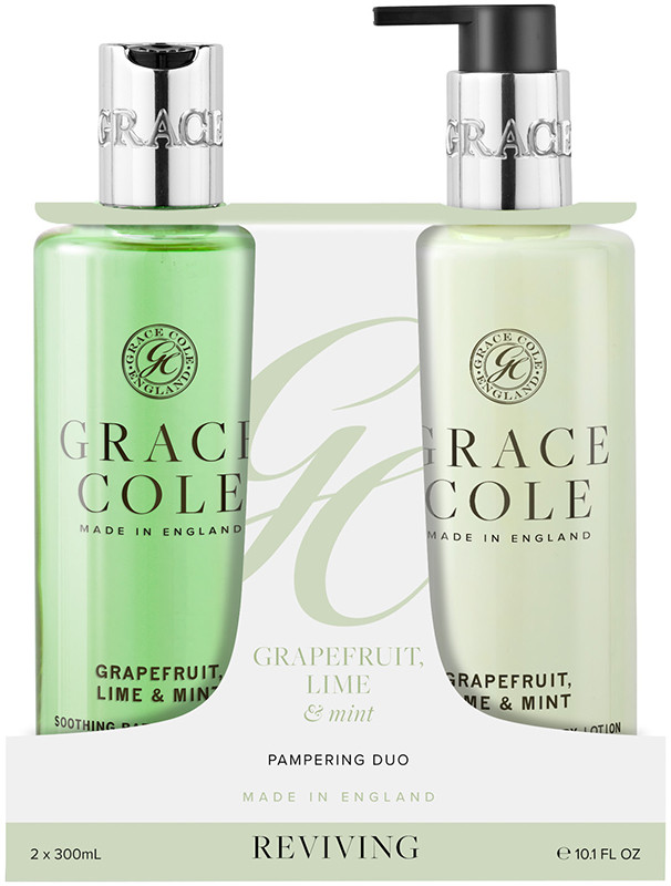 Набір для тіла Grapefruit Lime & Mint Duo Grace Cole, (300мл/300мл) 
