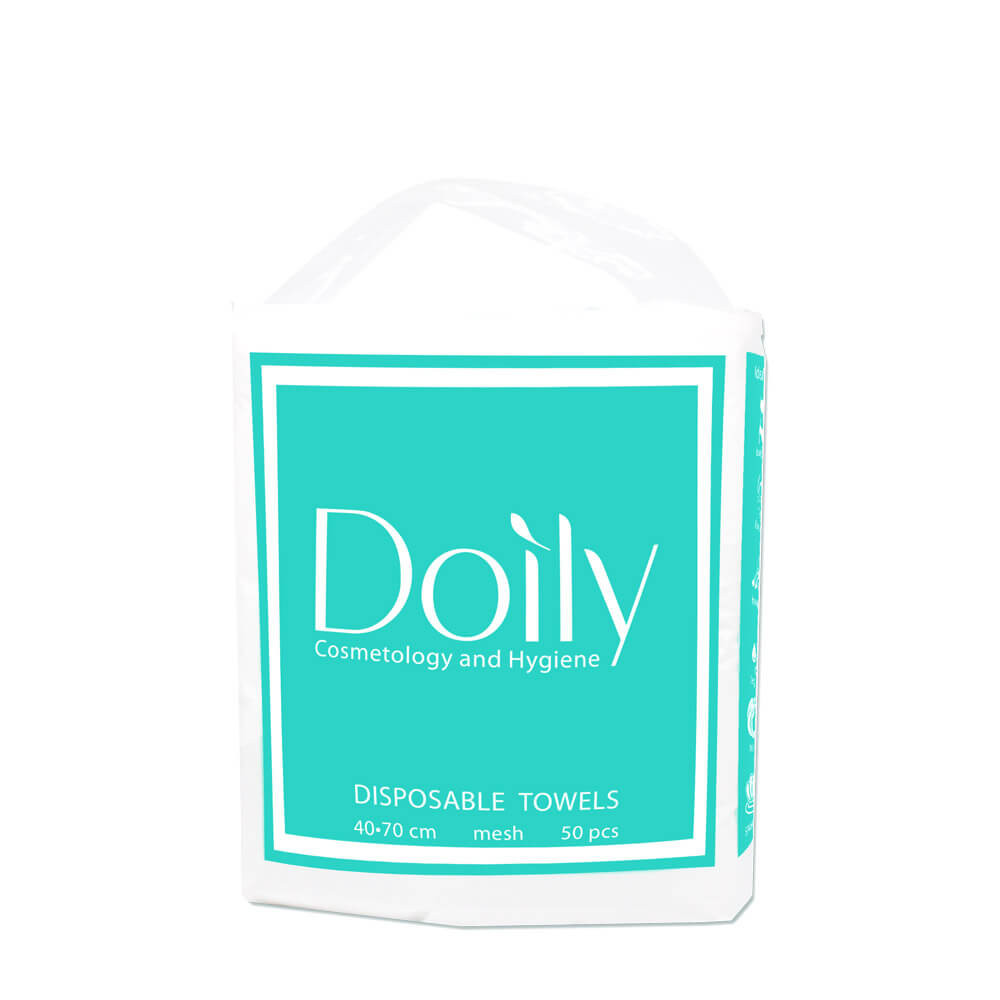 Рушник сітка нарізні 40х70 см Compact Aqua Absorb Doily, 50 шт
