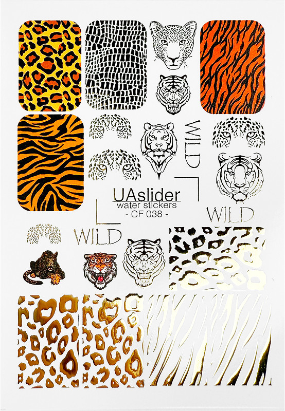 Слайдер-дизайн для ногтей Color and Foil 038 Slider