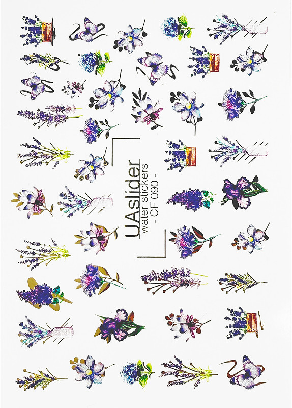 Слайдер-дизайн для нігтів Color and Foil 090 Slider