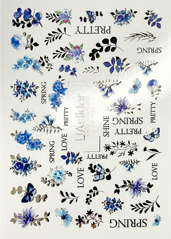 Слайдер-дизайн для нігтів Color and Foil 131 Slider