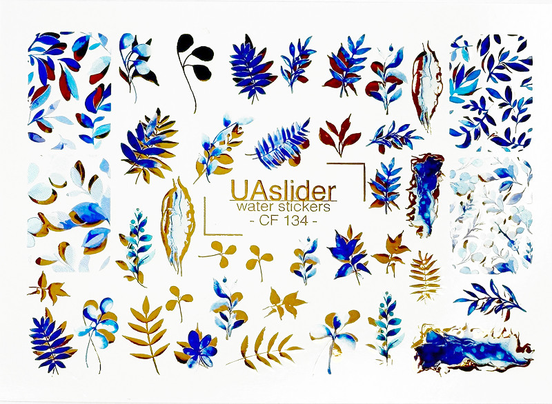 Слайдер-дизайн для ногтей Color and Foil 134 Slider