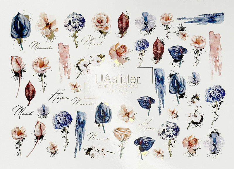 Слайдер-дизайн для ногтей Color and Foil 139 Slider