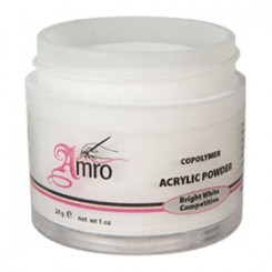 Акрил. пудра белая для лепки Bright White Competition 12г. AMRO