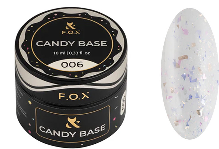 Основа каучуковая камуфлирующая Base Candy №006 F.O.X, 10 мл