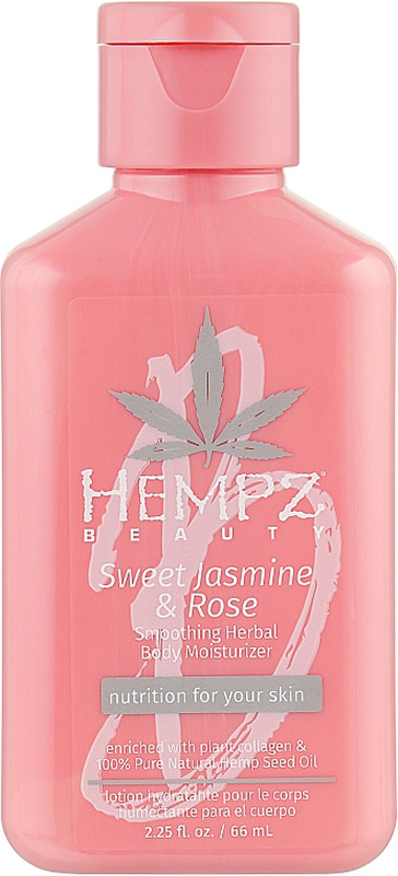 Зволожуюче молочко для тіла "Жасмин-Роза" HEMPZ Sweet Jasmine and Rose Herbal Moisturizer, 65 мл