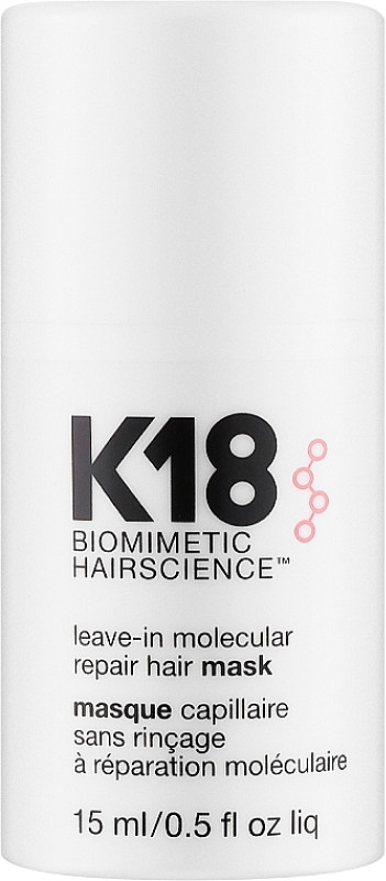 Маска несмываемая для молекулярного восстановления волос Leave-in Molecular Repair Hair Mask K18, 15 мл