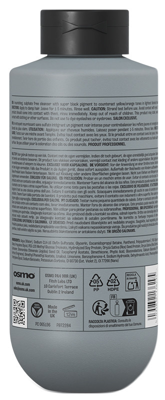 Шампунь интенсивный против желтых и медных оттенков волос Super Ice NEW Osmo, 400 мл на beauty-prof.com Фото 2 Шампунь интенсивный против желтых и медных оттенков волос Super Ice NEW Osmo, 400 мл Фото 2