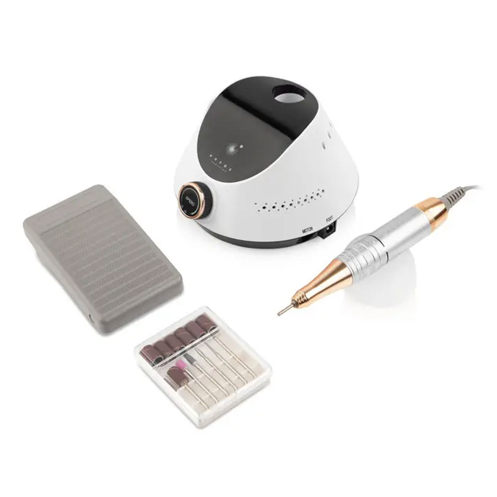 Фрезер для манікюру BUCOS Nail Drill X2 PRO WHITE PEARL (65W/35000 об.)  Фото 5 