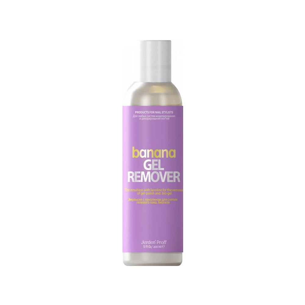 Средство для снятия гел. лака Банан 200мл (Gel Remover) JERDEN