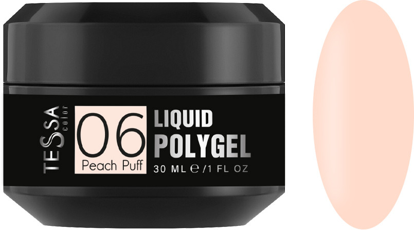 Жидкий полигель  Liquid Polygel № 06 Peach Puff Tessa, 30 мл