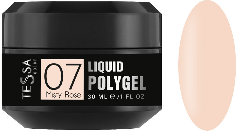 Жидкий полигель  Liquid Polygel № 07 Misty Rose Tessa, 30 мл