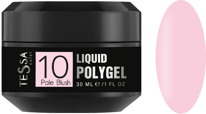 Жидкий полигель  Liquid Polygel № 10 Pale BlushTessa, 30 мл