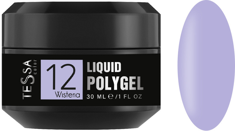 Жидкий полигель  Liquid Polygel № 12 Wisteria Tessa, 30 мл