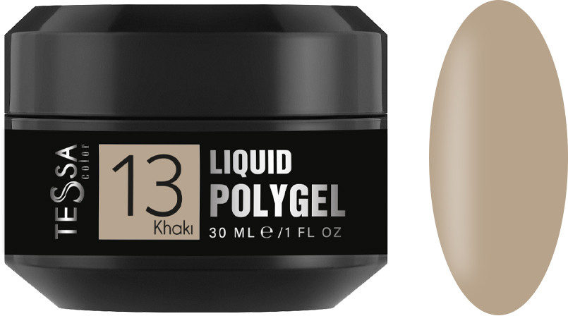 Жидкий полигель  Liquid Polygel № 13 Khaki Tessa, 30 мл