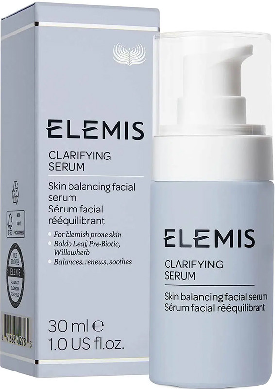 Очищуюча балансуюча сироватка для звуження пор Elemis Clarifying Serum, 30 мл на beauty-prof.com Фото 2 Очищуюча балансуюча сироватка для звуження пор Elemis Clarifying Serum, 30 мл Фото 2
