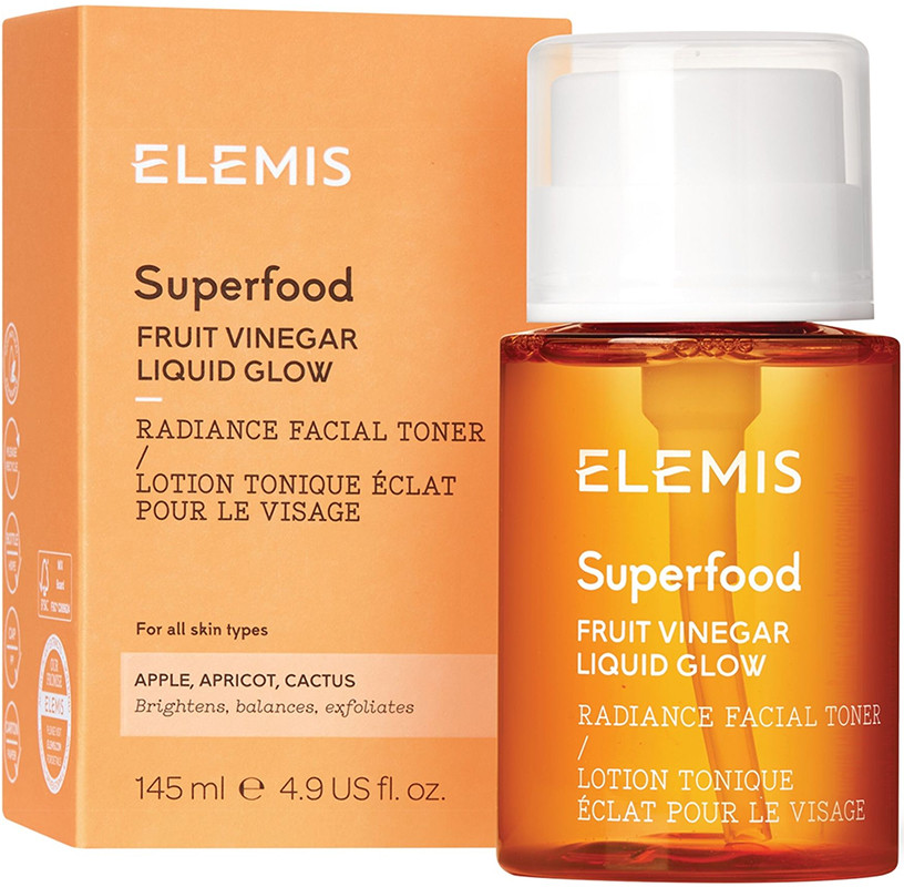 Тонер Суперфуд для сияния кожи с АНА-кислотами и пребиотиком Elemis Superfood Fruit Vinegar, 145 мл  Фото 2 