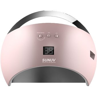 LED/UV Лампа SUN-6 гибридная (с дисплеем) нежно розовая 48 Вт