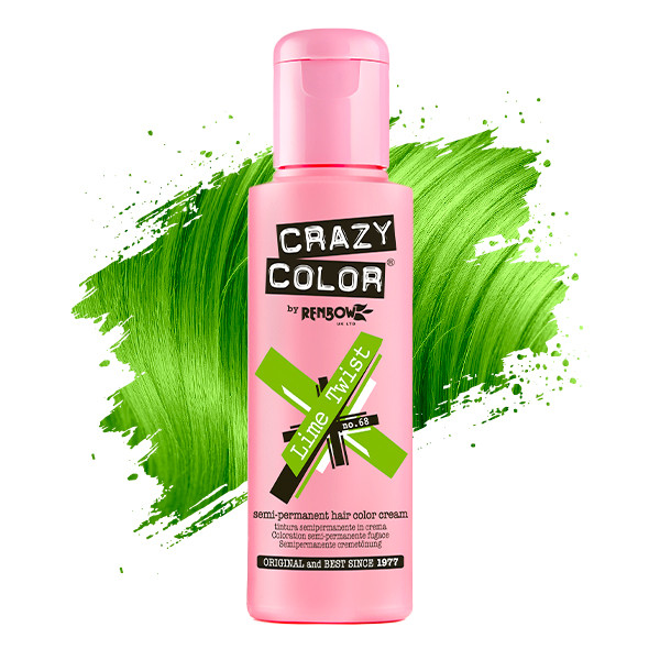Тинт-краска для волос №68 лайм Crazy Color, 100 мл