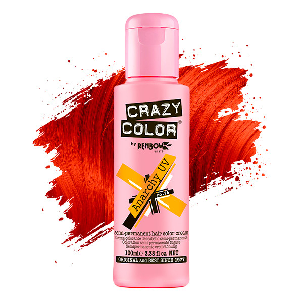 Тинт-краска для волос №76 светящийся ультрафиолет Crazy Color, 100 мл