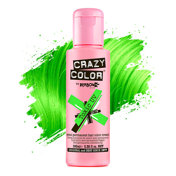 Тінт-фарба для волосся №79 зелений ультрафіолет Crazy Color, 100 мл