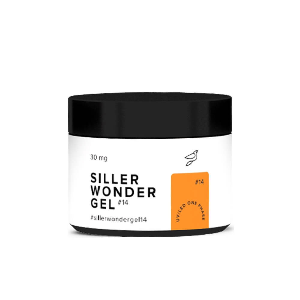 Гель для ногтей UV/LED One Phase Wonder Gel № 14 Siller, 30 мл