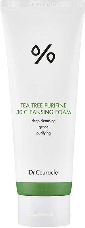Гель-пінка для вмивання з екстрактом чайного дерева Dr.Ceuracle Tea Tree Purifine 30 Cleansing Foam, 150 мл