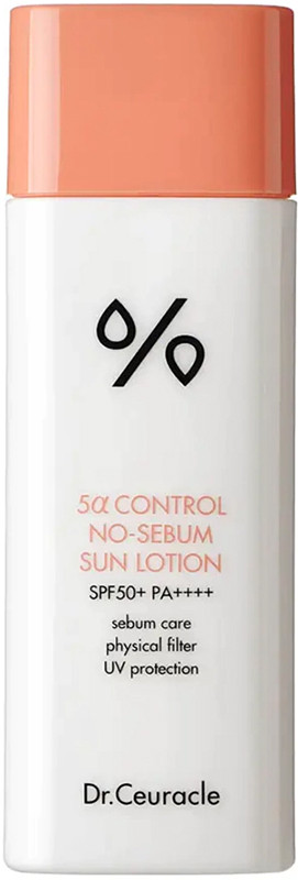 Себорегулюючий сонцезахисний лосьйон "5-альфа контроль" SPF 50+ Dr.Ceuracle 5α Control No Sebum Sun, 50 мл