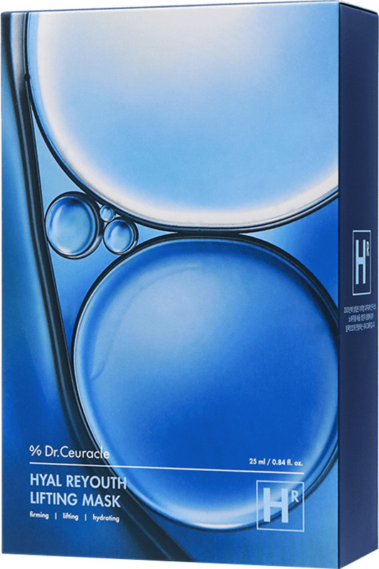 Зволожуюча маска з ефектом ліфтінга Dr.Ceuracle Hyal Reyouth Lifting Mask, 10 шт*25 мл 