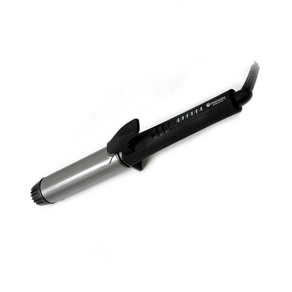 Плойка Titanium-Tourmaline Nano-Silver Nourmaline d 38 mm 6 тем реж Hairway 04115