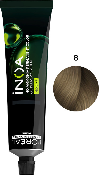 Крем-фарба для волосся Inoa № 8 L’Oreal Professionnel Paris, 60 мл