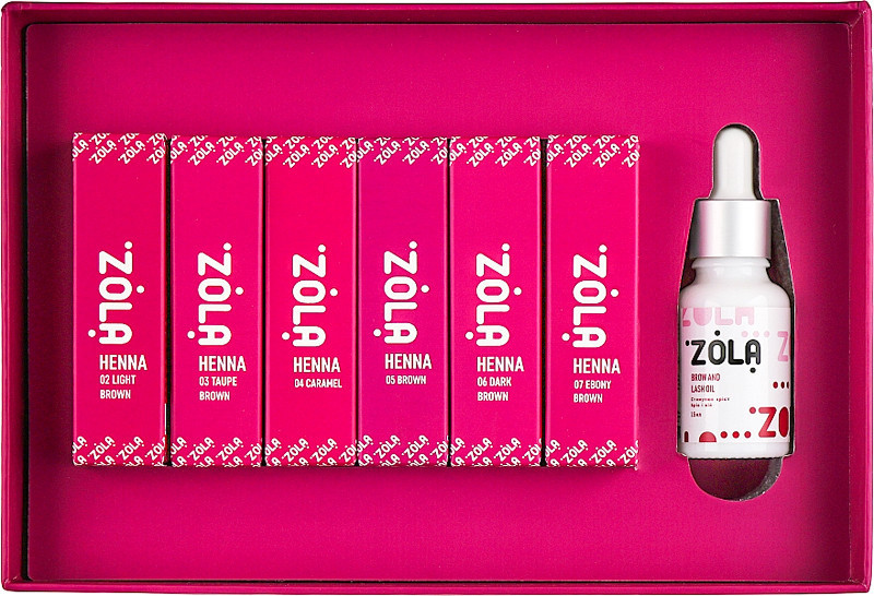 Набір хни Henna Box mini 6 кольорів ZOLA, 6х5г  Фото 2 