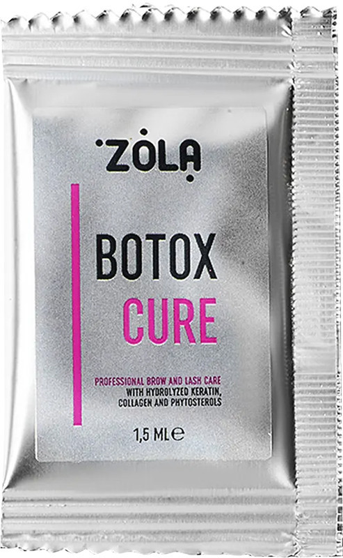 NEW! Ботокс для бровей и ресниц Botox Cure в саше ZOLA, 1x1,5 мл