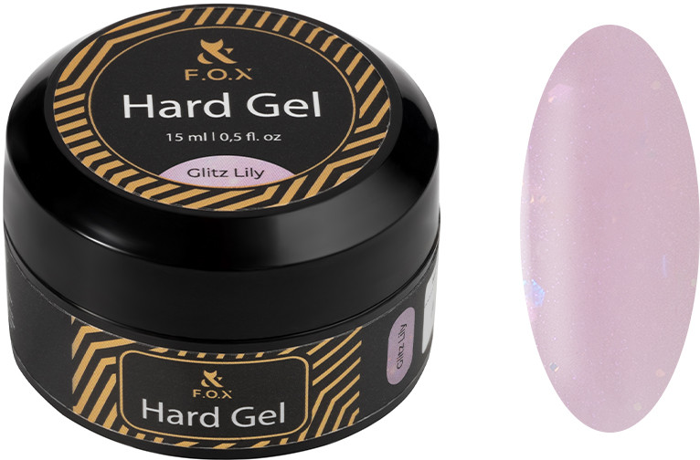 Будівельний гель рідкий Hard gel Glitz Lily F.O.X, 15 мл