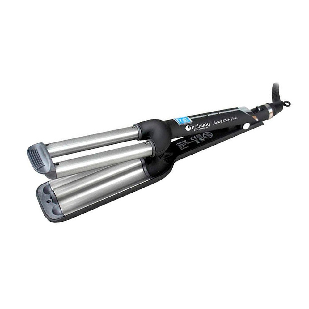 Плойка-хвиля Hairway Black & Silver Line Hairway 04011*
