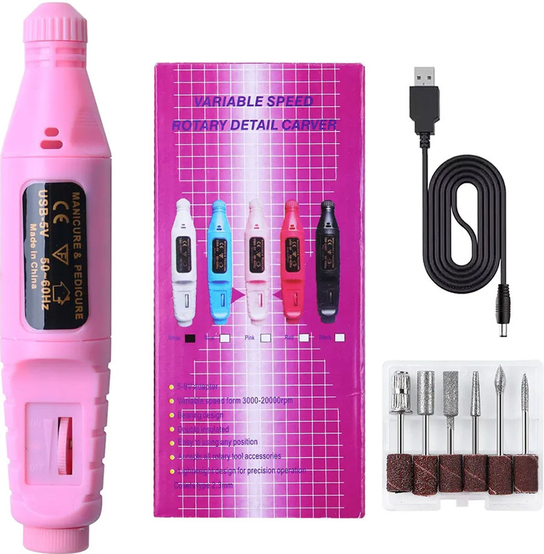 Фрезер для маникюра и педикюра SMALL DRILL 20000 об/мин. 9 w, usb, розовый на beauty-prof.com Фрезер для маникюра и педикюра SMALL DRILL 20000 об/мин. 9 w, usb, розовый