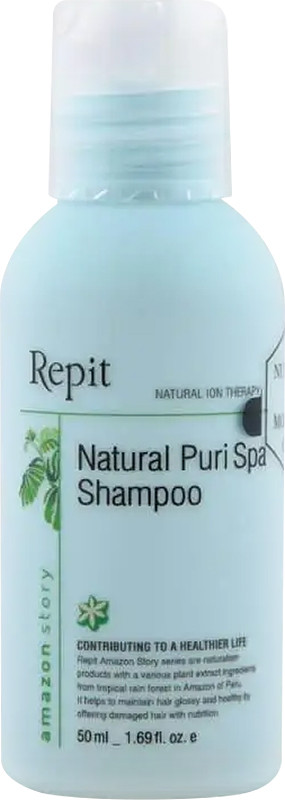 Шампунь освежающий для волос склонных к жирности Natural Puri SPA Amazon Story Repit, 50 мл