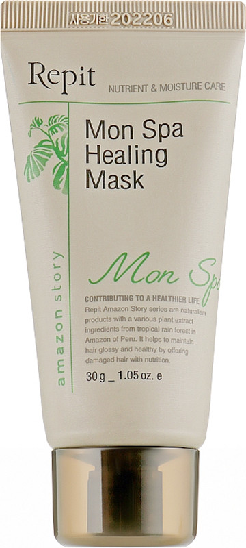Маска лечебная для всех типов волос Cure Healing Mask Amazon Story MonSpa Repit, 30 г