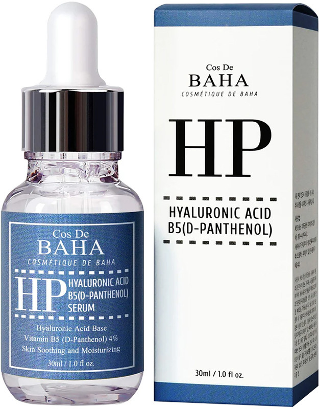 Сыворотка увлажняющая Hyaluronic Acid + 4% Vitamin B5 Serum Cos De Baha, 30 мл  Фото 2 