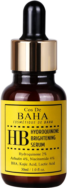 Сыворотка для лица осветляющая с гидрохиноном HB Hydroquinone Brightening Serum Cos De Baha, 30 мл