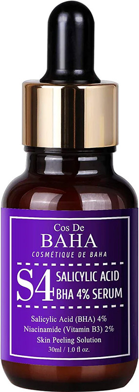 Сыворотка для жирной кожи с салициловой кислотой Salicylic Acid 4% Serum Cos De Baha, 30 мл