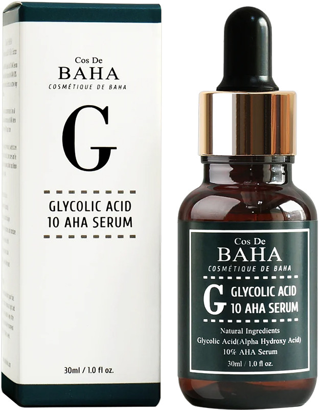 Сыворотка для лица с гликолевой кислотой Glycolic Acid 10 AHA Serum Cos De Baha, 30 мл на beauty-prof.com Фото 2 Сыворотка для лица с гликолевой кислотой Glycolic Acid 10 AHA Serum Cos De Baha, 30 мл Фото 2