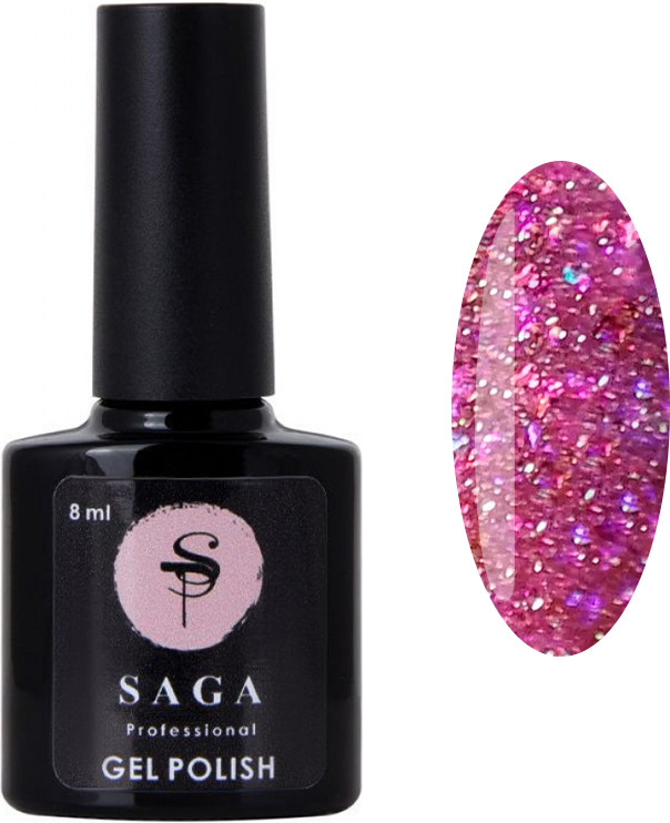 Гель-лак Fiery gel 16 Saga Professional, 8 мл