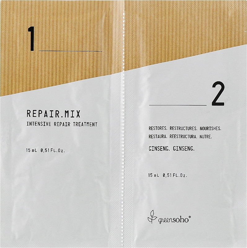 Интенсивная восстанавливающая процедура Repair.Mix Greensoho, 2x15мл