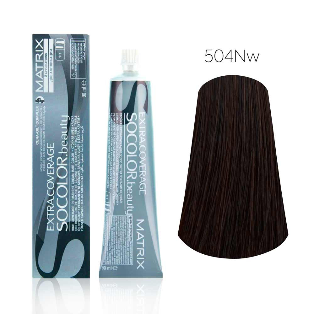 Крем-фарба для волос  SOCOLOR.beauty тон 504NW, 90 мл Matrix 