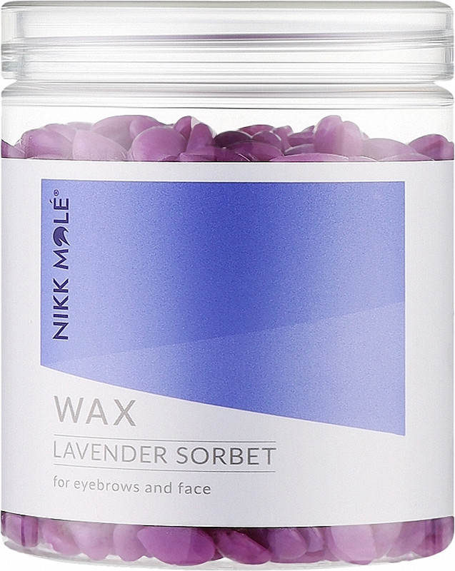 Віск для брів та обличчя в гранулах Lavender Sorbet Nikk Mole, 100 г
