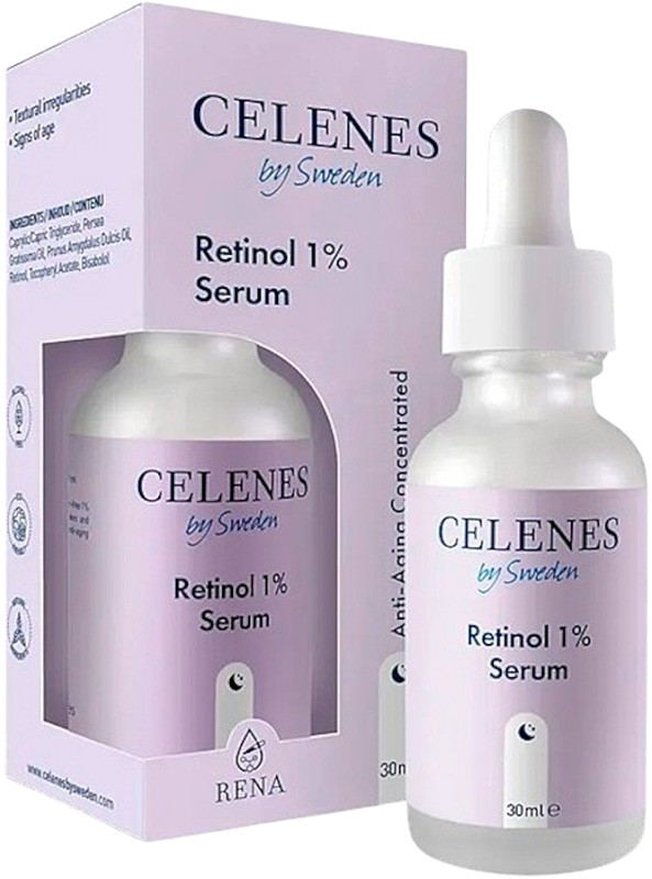 Сироватка для обличчя з ретинолом 1% Celenes, 30 мл