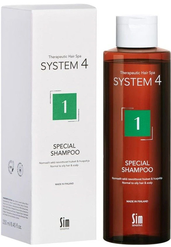Шампунь для склонной к жирности кожи Sensitive Special Shampoo №1 System 4, 250 мл