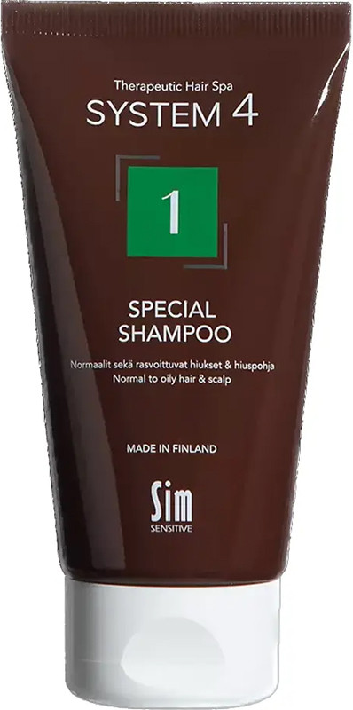 Шампунь для склонной к жирности кожи Sensitive Special Shampoo №1 System 4, 75 мл