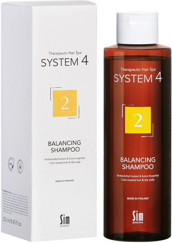 Шампунь для сухого, фарбованого і пошкодженого волосся Balancing Shampoo №2 System 4, 250 мл